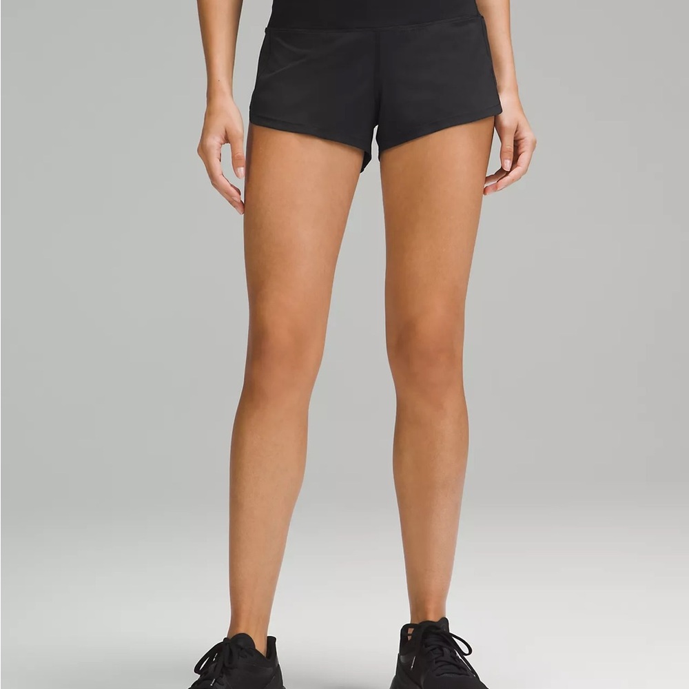 Black Lululemon Speed Up Shorts